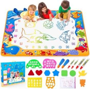 Water Doodle Mat – Kids Color Painting Toy, Gift Set for Toddlers 2-7