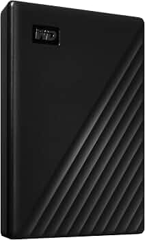 WD 1TB My Passport, Portable External Hard Drive, Black, backup software with defense against ransomware, and password protection, USB 3.1/USB 3.0 compatible – WDBYVG0010BBK-WESN