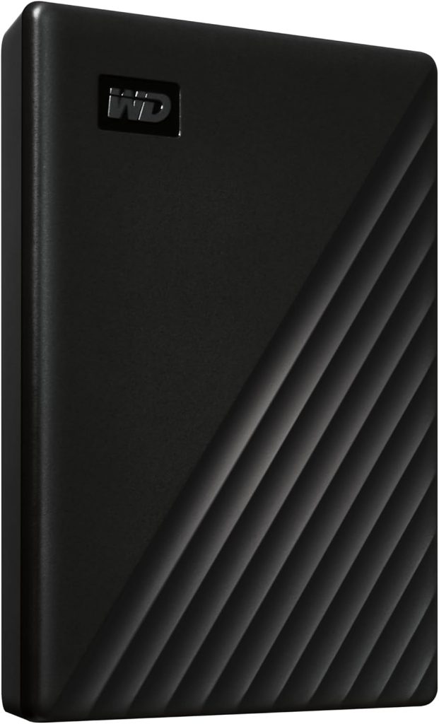 WD 2TB My Passport, Portable External Hard Drive, Black, backup software with defense against ransomware, and password protection, USB 3.1/USB 3.0 compatible – WDBYVG0020BBK-WESN