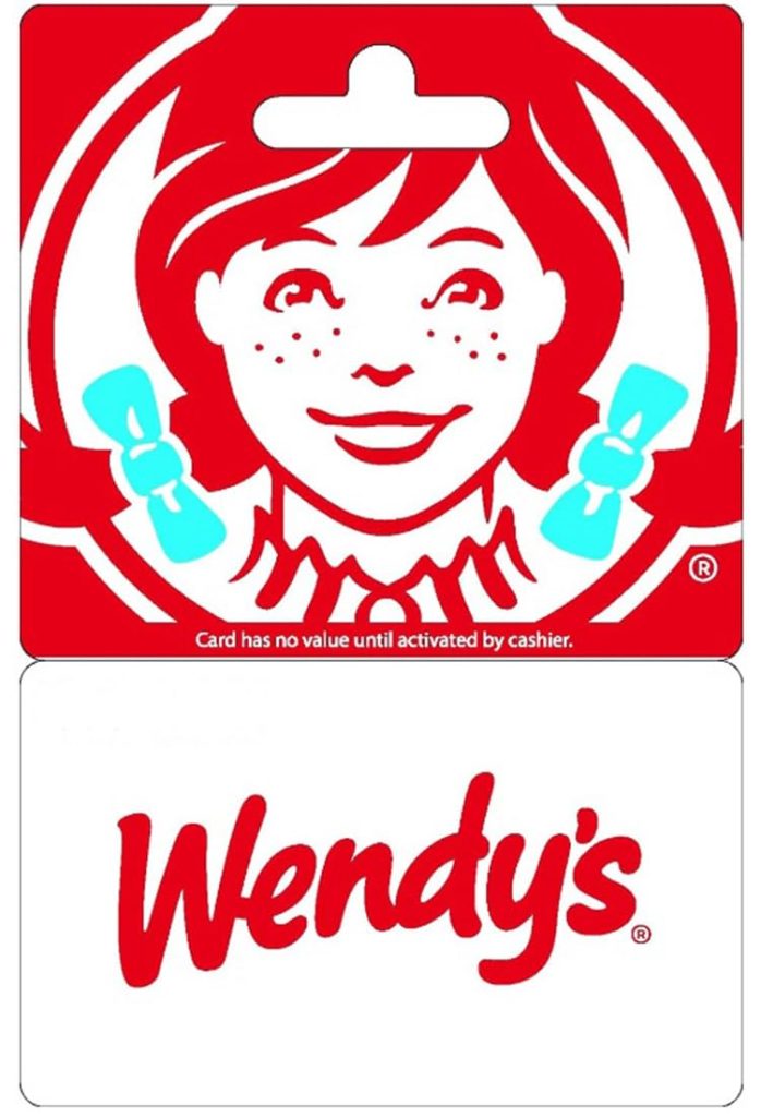 Wendy’s Physical Gift Card