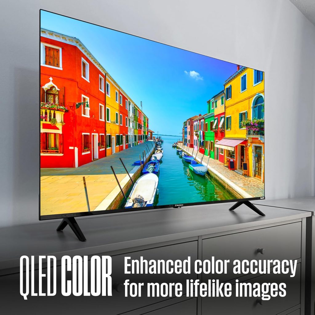Westinghouse QLED Roku 32 Inch Smart TV, HD, Dolby Audio, AirPlay 2, Alexa