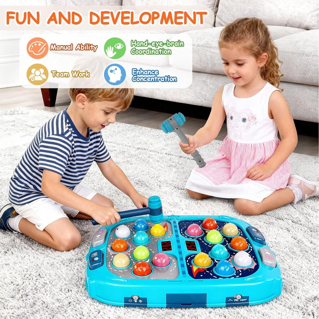 Whack Game Mole,Toys for 3-12 Year Old Boy Girl,Gifts for Kids Ages 3+