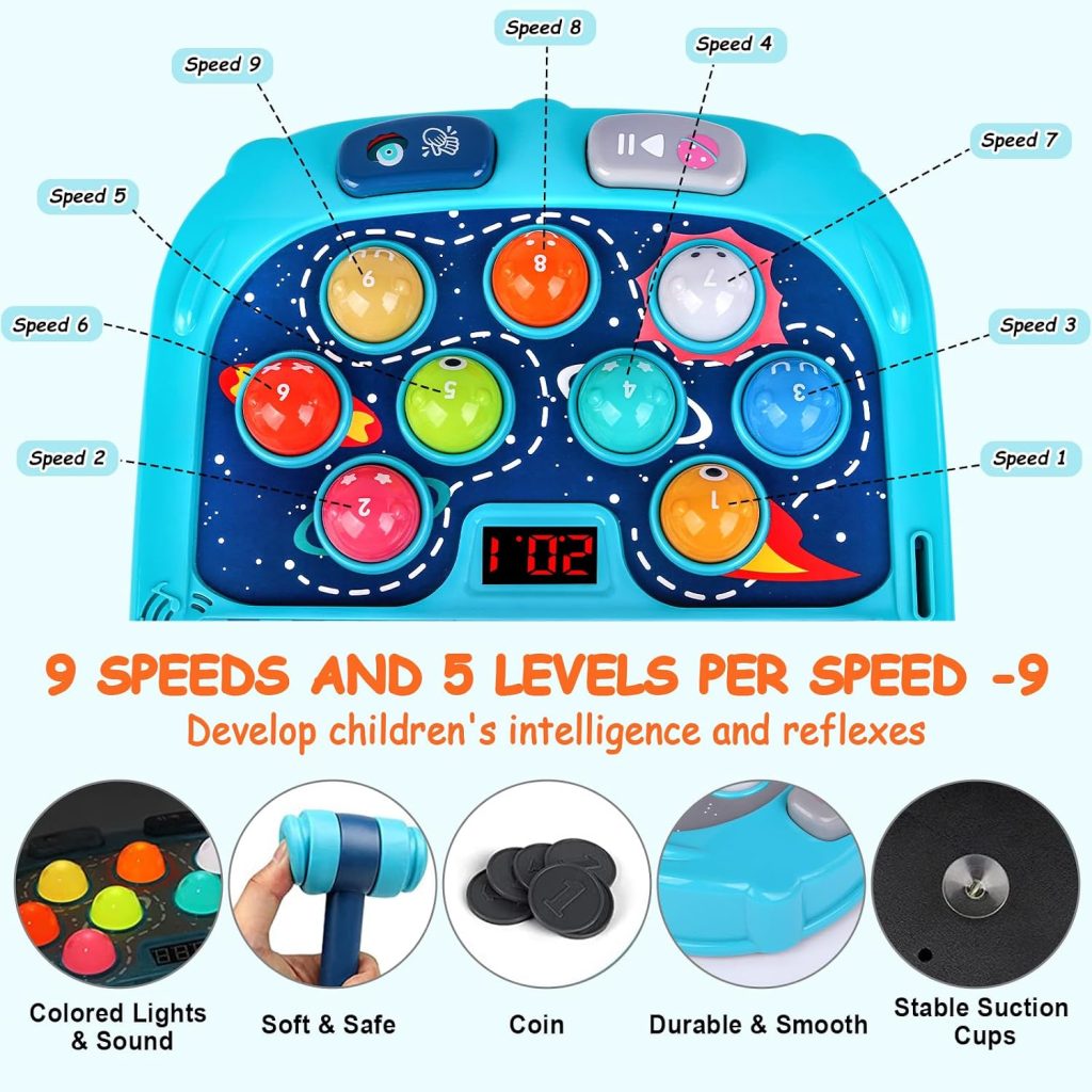 Whack Game Mole,Toys for 3-12 Year Old Boy Girl,Gifts for Kids Ages 3+