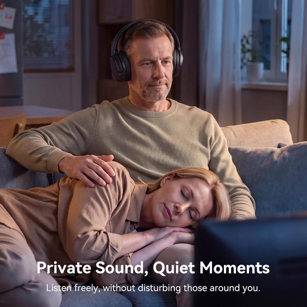 Wireless TV Headphones for Seniors with Charging Dock, Over-Ear Headset