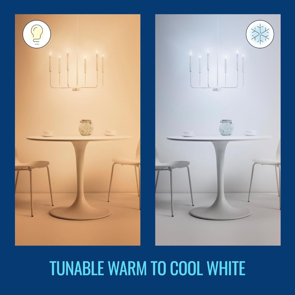 WiZ Connected Clear 40W BA11 Tunable White Filament LED Smart Bulb –