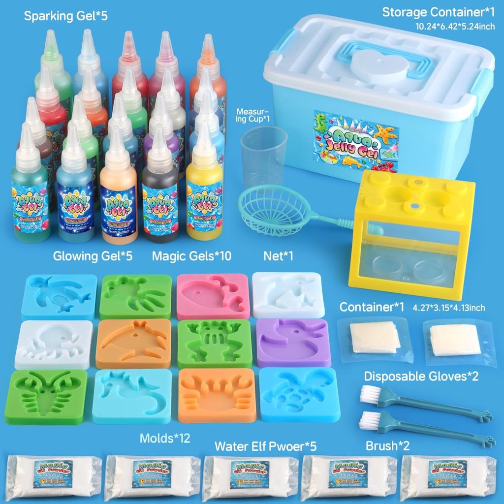 wookidel Magic Gel Water Elf Toy Kit, Squishy Toys Making Crafts for Kids