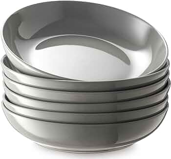 Y YHY Pasta Bowls 30oz, Large Grey Salad Serving Bowls