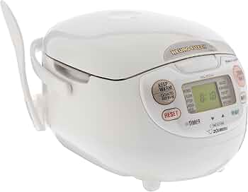 Zojirushi Ns ZCC10 Neuro Fuzzy Rice Cooker and Warmer (White)