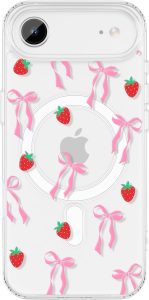 ZTOFERA Cute Ribbon Bow Tie Case for iPhone Air 6.5″,Blush