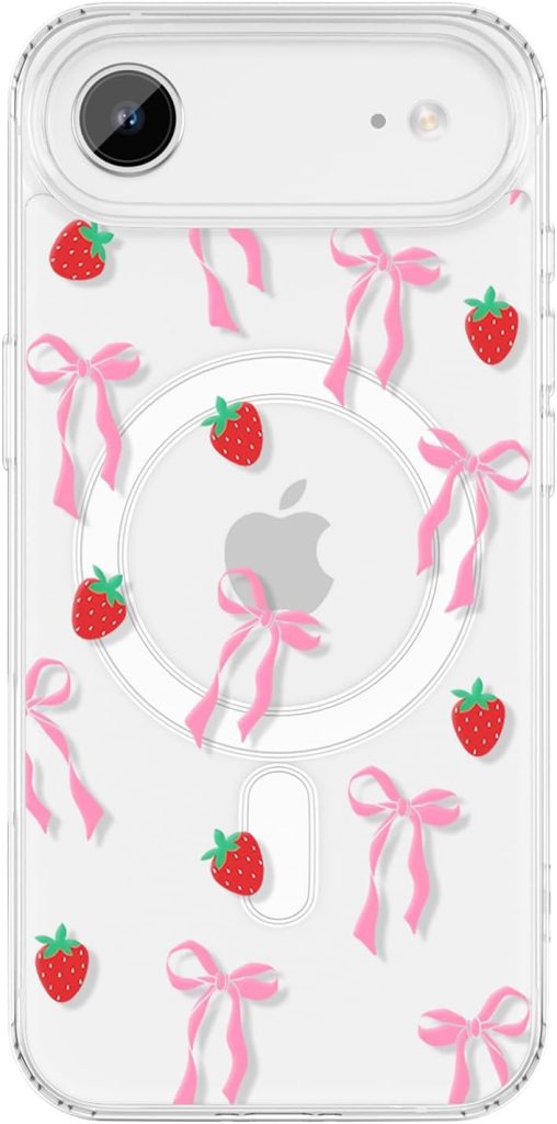 ZTOFERA Cute Ribbon Bow Tie Case for iPhone Air 6.5″,Blush