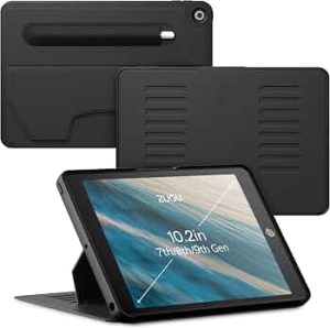 ZUGU CASE for iPad 7th/8th/9th Generation 10.2 Inch 2019/20/21 (Black)